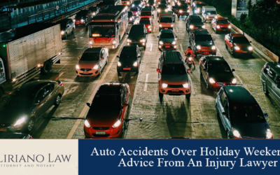 Auto Accidents Over Holiday Weekends – Advice From An Injury Lawyer